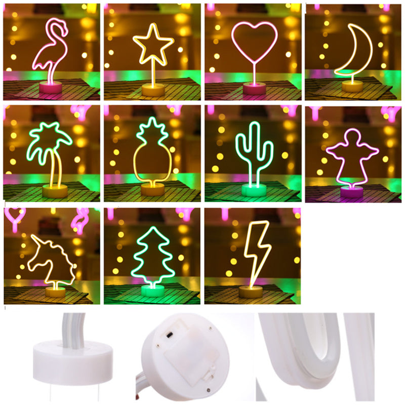 Tropical Nights Neon Deco Lights With Remote Control by VistaShops